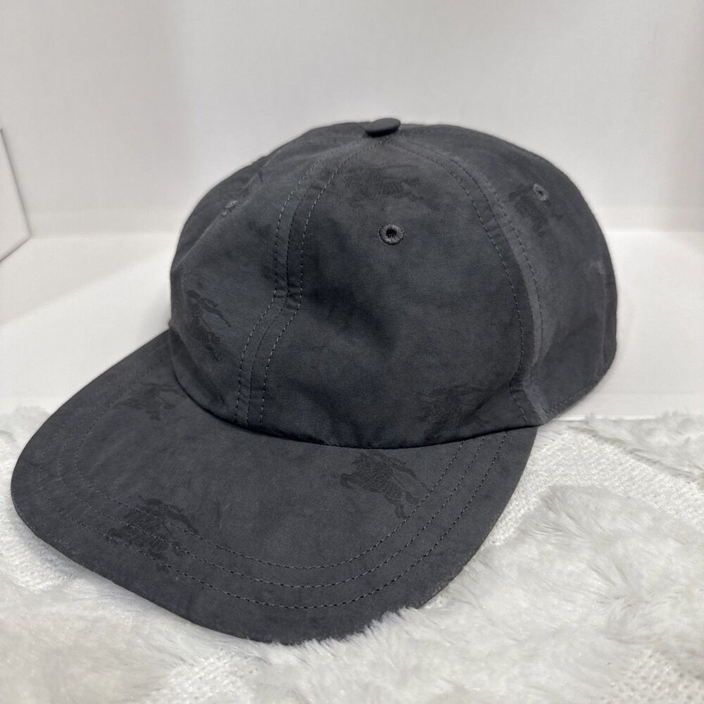 Burberry Technical Cotton EKD Baseball Cap 8072245 Grey Medium NWT $530
